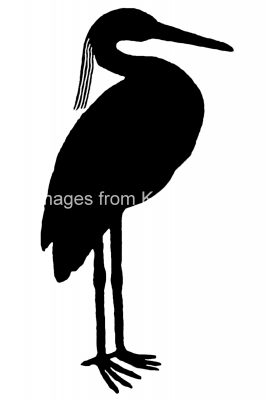 Bird Silhouette 1 - Heron Silhouette