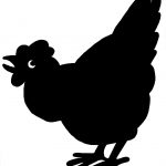 Free Bird Silhouettes 7 - Chicken Silhouette