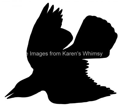 Free Bird Silhouettes 9 - Red Winged Blackbird