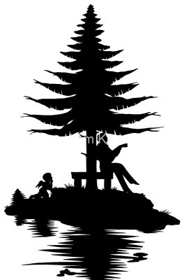 Silhouettes of Trees 6 - Pine Tree Serenade