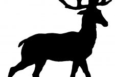Animal Silhouette 9 - Deer with Antlers