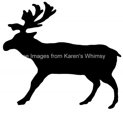 Animal Silhouette 1 - Reindeer Silhouette
