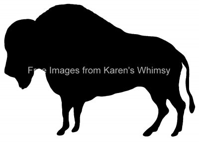 Animal Silhouette 3 - Buffalo Silhouette