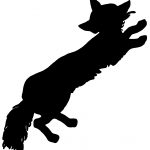 Free Animal Silhouettes 4 - Leaping Fox