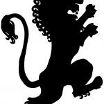 Free Animal Silhouettes 7 - Standing Lion