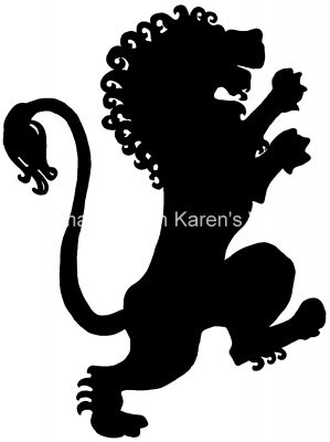Free Animal Silhouettes 7 - Standing Lion