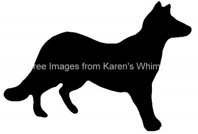 Free Animal Silhouettes 8 - Wolf Silhouette