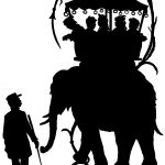 Silhouettes of Animals 3 - An Elephant Ride