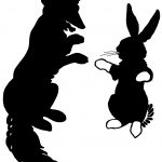 Silhouettes of Animals 7 - Fox and Rabbit