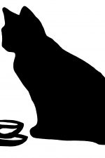 Sitting Cat Silhouette 7