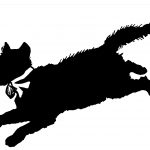 Cat Silhouette Clip Art 7 - Run Away Cat