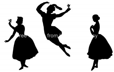 Ballet Dancer Silhouettes 10