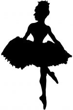 Dancer Silhouette Images 12 - Ballerina with Crown