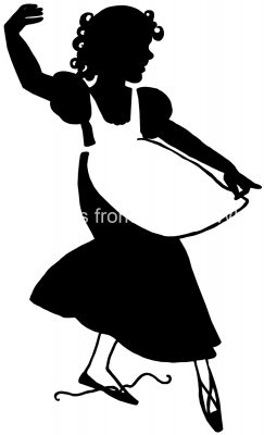 Dancer Silhouette Images 2 - Little Girl Dancing