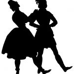 Dancing Couple Silhouette 3