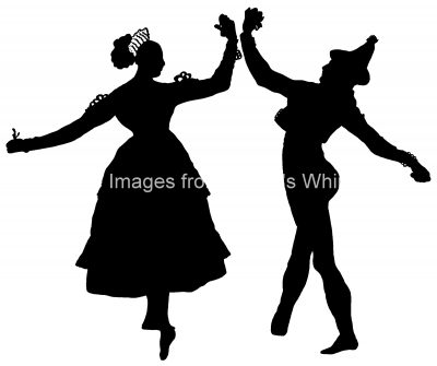 Dancing Couple Silhouette 2