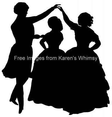 Dancing Couple Silhouette 4