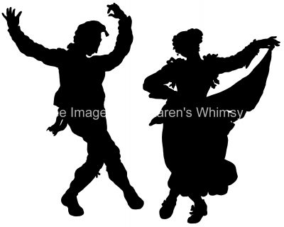 Dancing Couple Silhouette 8
