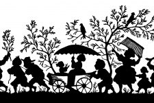 Family Silhouettes 14 - Traveling Home Together