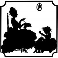 Mother and Child Silhouettes