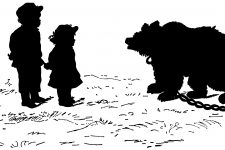 Children Silhouette 12 - Children Confront a Bear