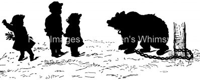 Children Silhouette 12 - Children Confront a Bear