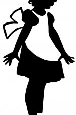 Girl Silhouette Images 5 - Girl Wearing an Apron