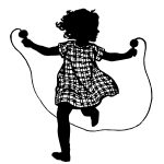 Child Silhouette 12 - Girl Jumping Rope