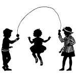 Child Silhouette 20 - Children Jumping Rope