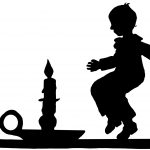 Child Silhouette 6 - Child and Candlestick