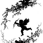 Silhouette Art 4 - Cupid and Doves