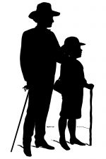 Boy Silhouette 11 - Father and Son