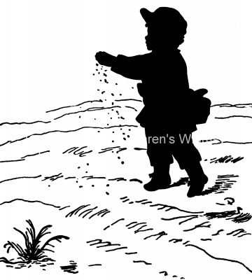 Boy Silhouette 8 - Sowing Seeds