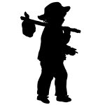 Kid Silhouette 4 - Child With Knapsack
