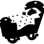 Kid Silhouette 8 - Baby in a Bassinet