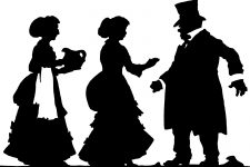 People Silhouette 5 - Two Ladies and a Gentleman