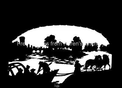 People Silhouette 11 - Boat Ride Down a River