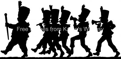 People Silhouette 4 - A Marching Band