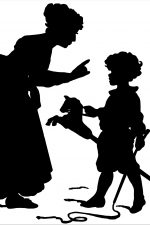 Mother Silhouettes 2 - Woman Scolding Boy