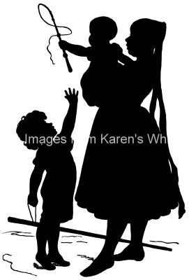 Mother Silhouettes 1 - Woman Holding Infant