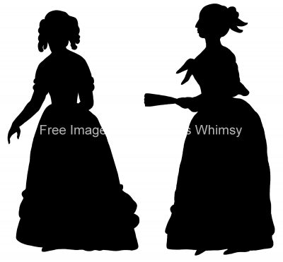 Female Silhouette Images 11 - Two Women Together