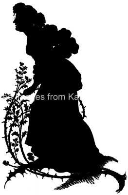 Silhouette Woman 3 - Walking on Thorns