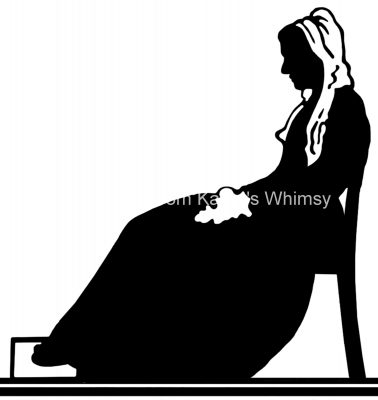 Silhouette Woman 6 - Sitting in a Chair