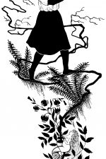 Woman Silhouette Image 2 - Standing in the Ferns