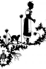 Woman Silhouette Image 3 - Standing in Thistle