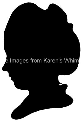 Womans Face Silhouette 3