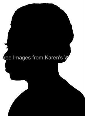 Womans Face Silhouette 9