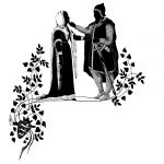 Man and Woman Silhouette 11 - Knight and Maiden