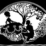 Man and Woman Silhouette 2 - Together Under Tree