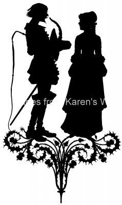 Couple Silhouette 2 - Man in Boots with Woman